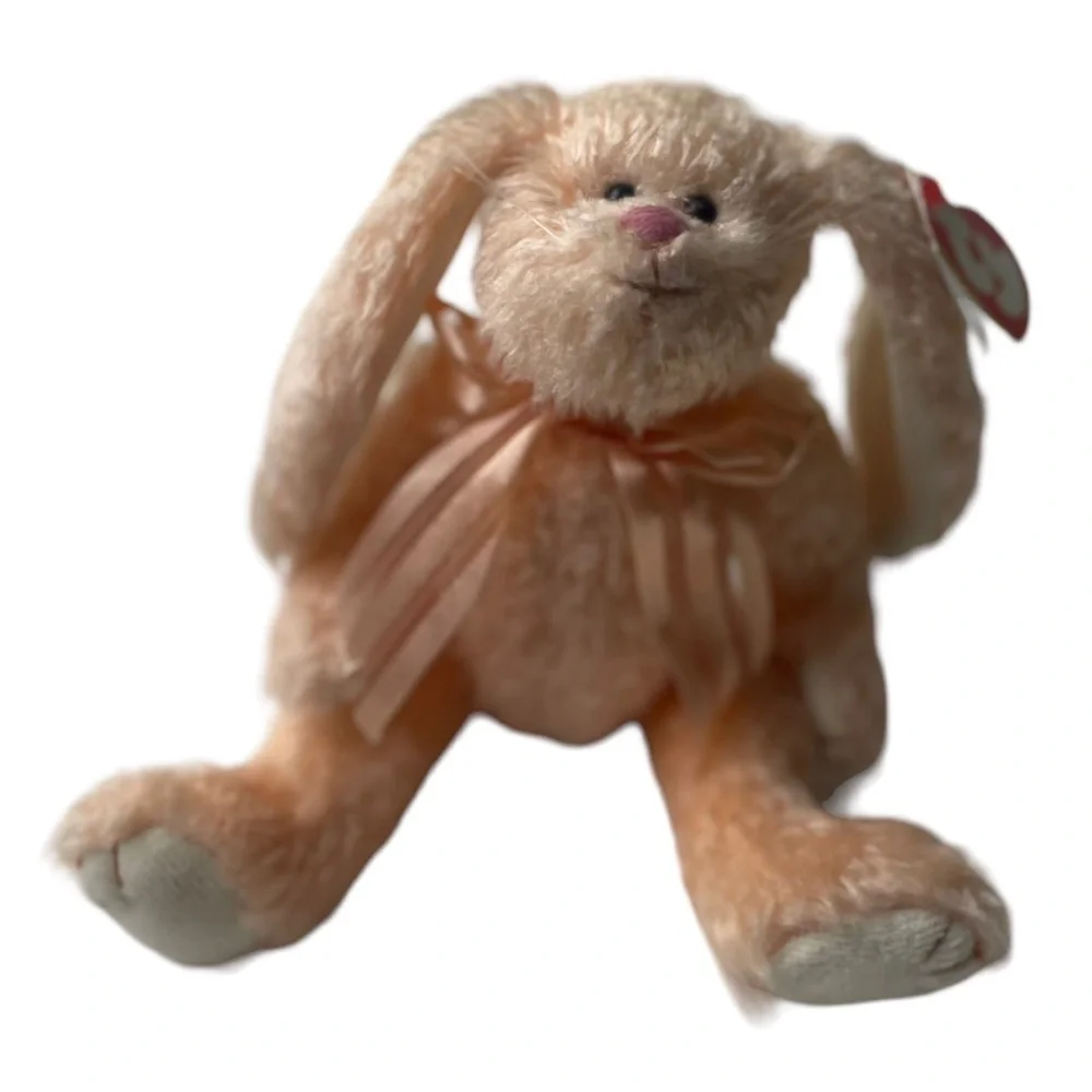Vintage Ty Camelia The Attic Treasures Collection 1993 Peach Bunny